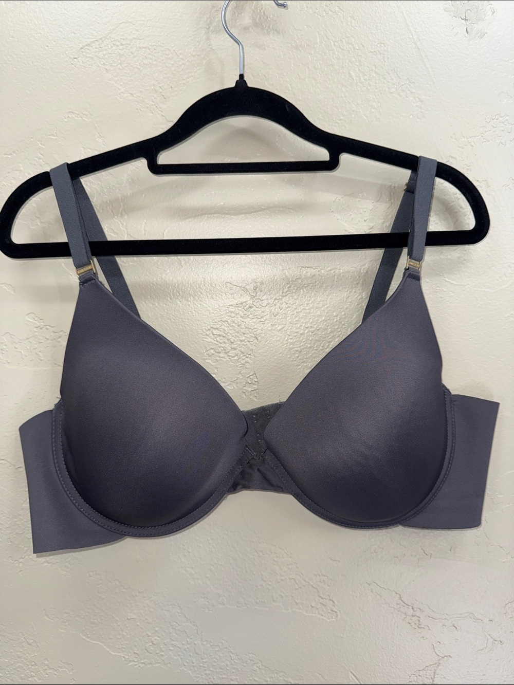 Anne Klein Smooth T-Shirt Bra in Slate Grey 40D Underwire Lightweight‎ Padded